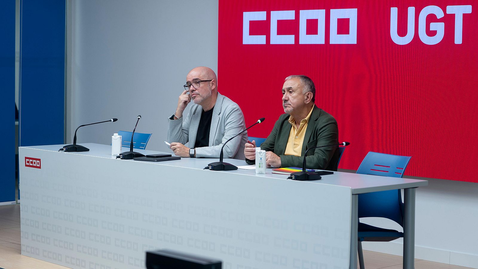 Los secretarios generales de CC.OO. y UGT acuerdan coordinarse para aumentar el impacto de sus propuestas