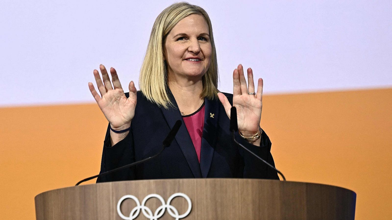 La presidenta del COI, Kirsty Coventry.