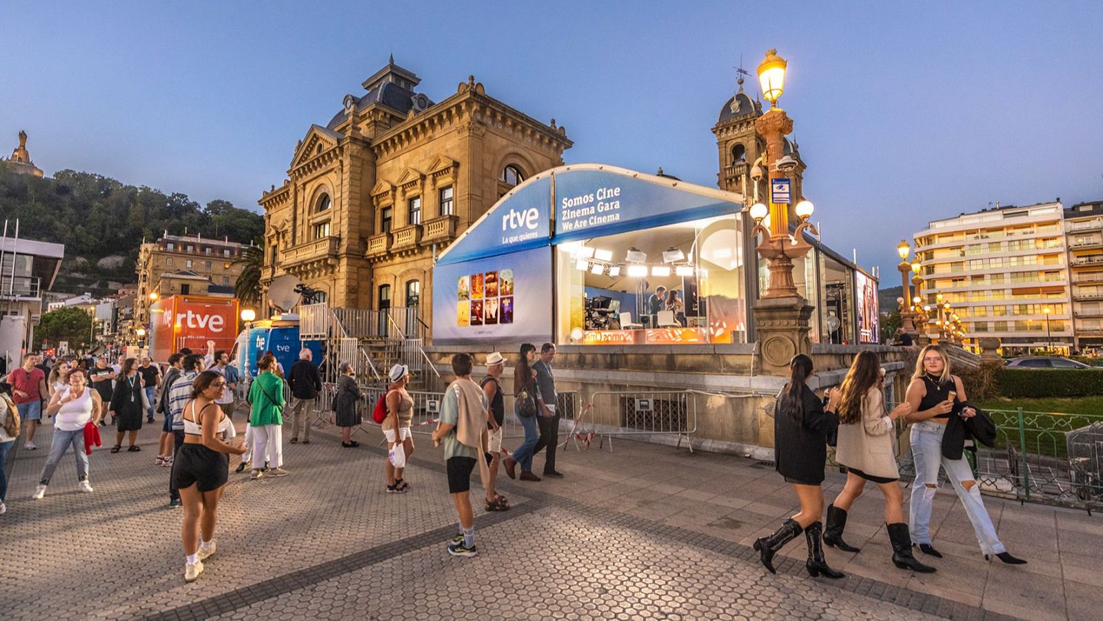 Carpa de RTVE en el Festival de San Sebastián