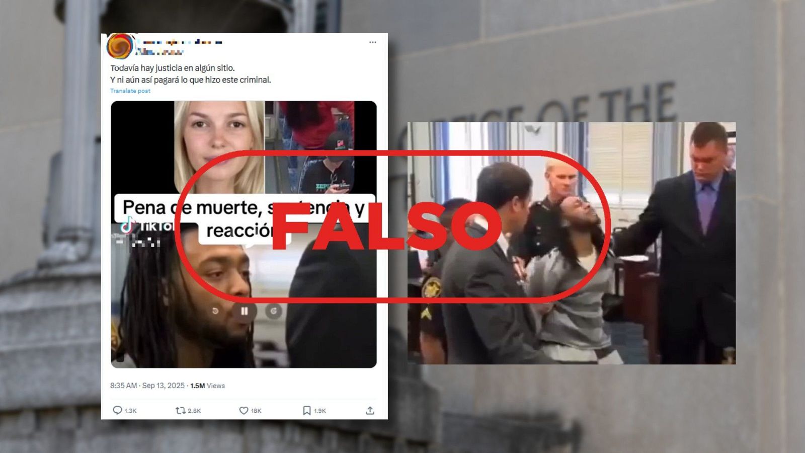 Este vídeo no es del asesino de la refugiada ucraniana Irina Zarutska en EE.UU.