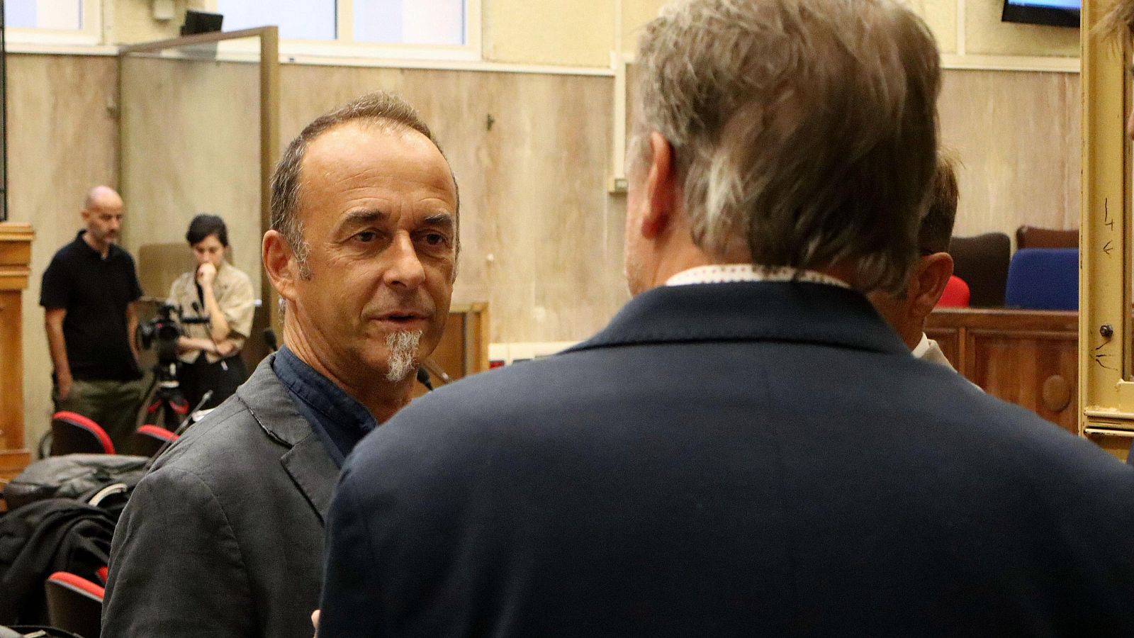 El italiano Francesco Arcuri en el Tribunal de Cagliari, en Cerdeña, Italia, este jueves.