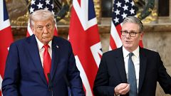 Trump muestra su "desacuerdo" con la postura de Starmer sobre Gaza y el reconocimiento de Palestina