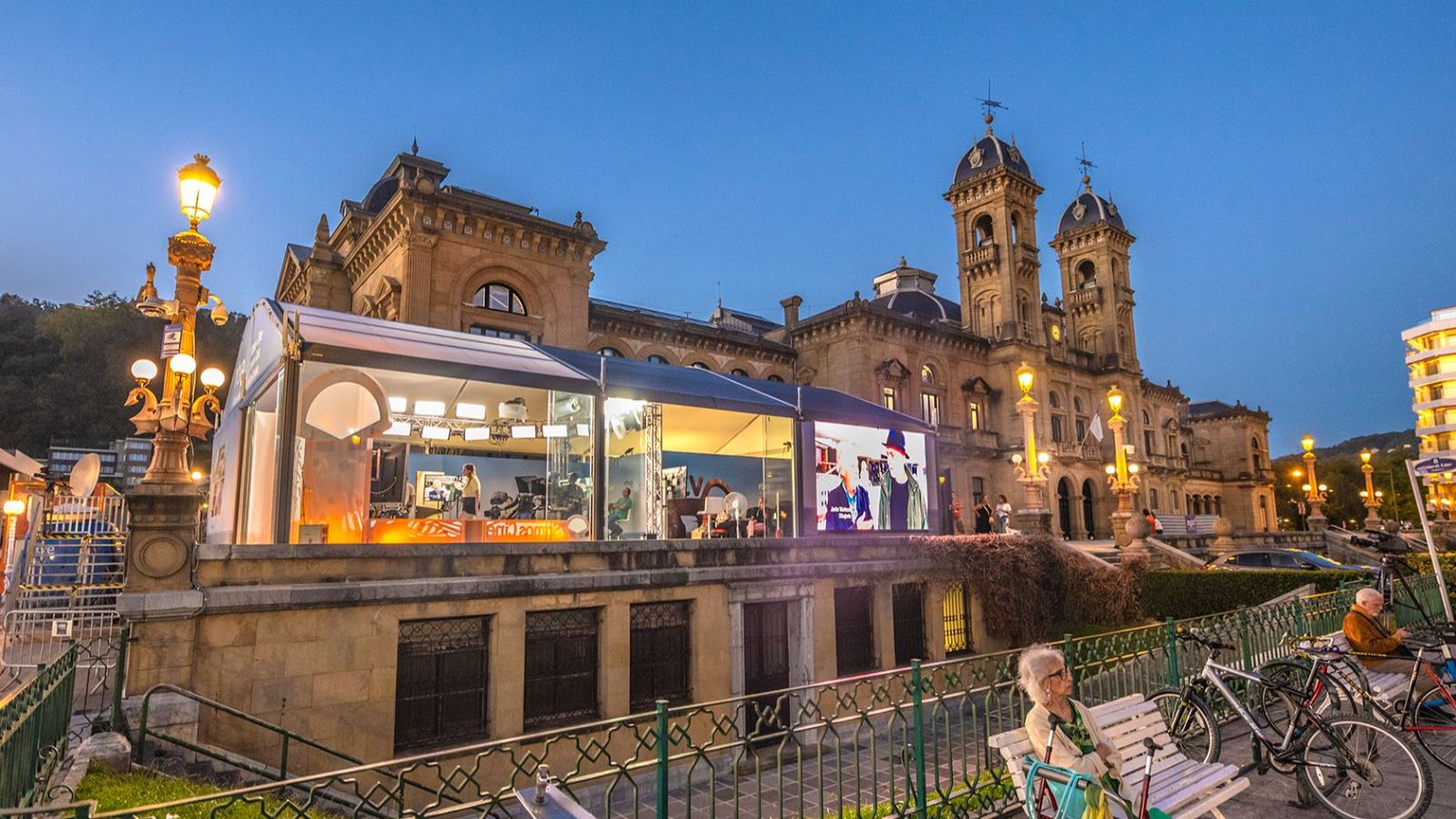 Imagen de la Carpa de RTVE en San Sebastián