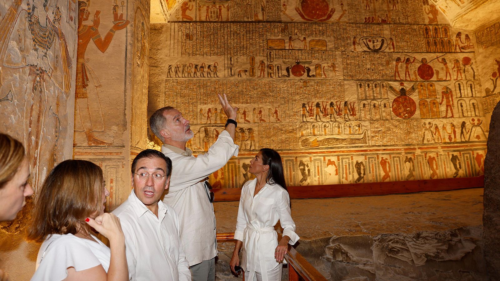 Los reyes en las tumbas de los faraones Seti I y Ramses V