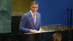 Sánchez pide que Palestina sea "miembro de pleno derecho" en la ONU y tomar medidas para frenar "el genocidio" en Gaza