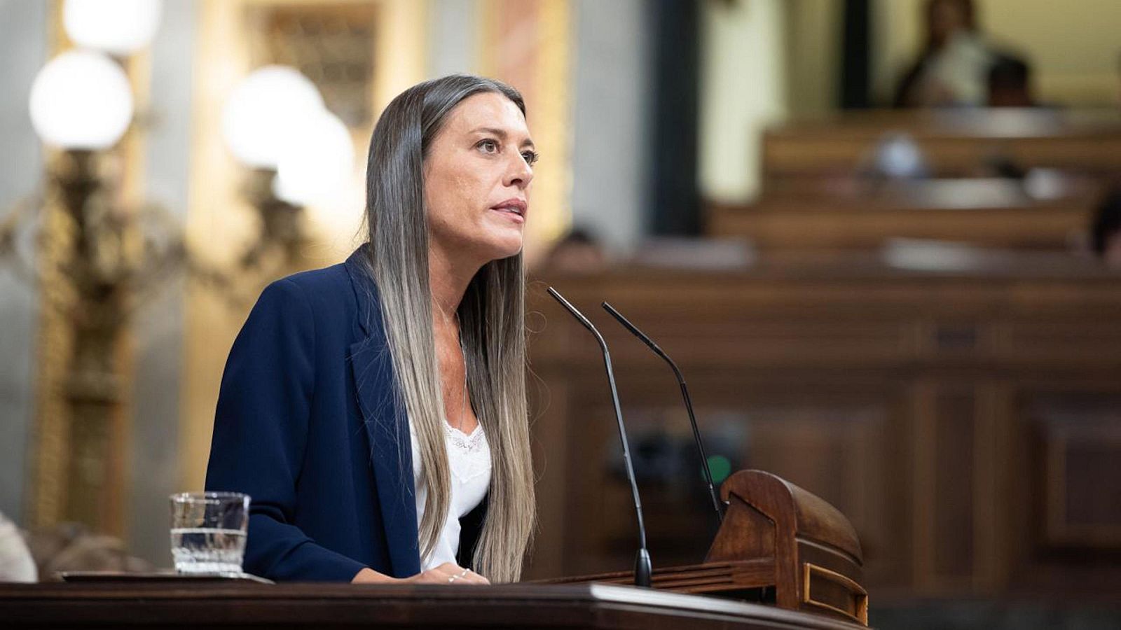 La portaveu de Junts al Congrés, Míriam Nogueras, al debat sobre la delegació de competències en immigració | ACN