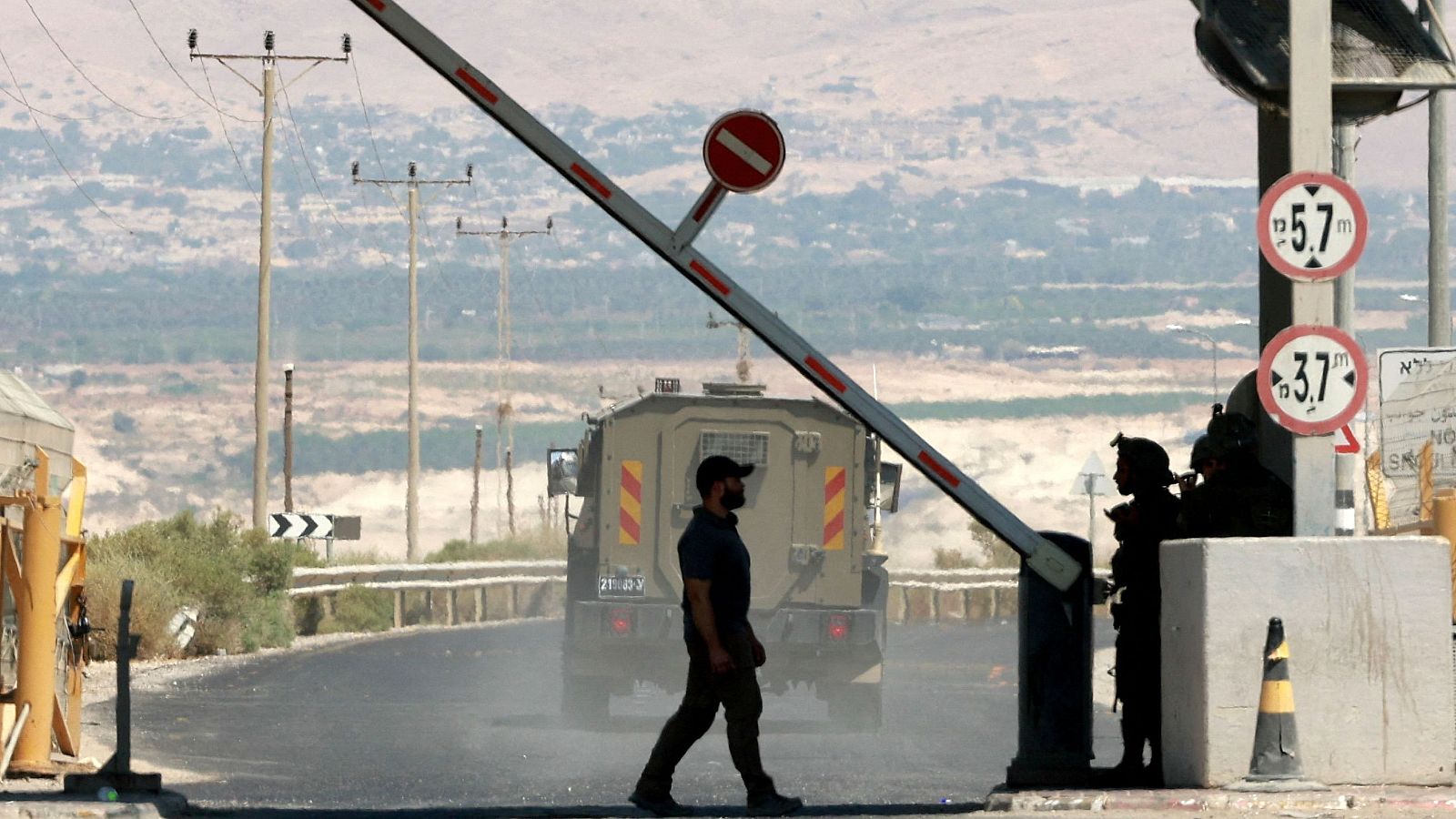El cruce del puente Allenby entre Cisjordania y Jordania
