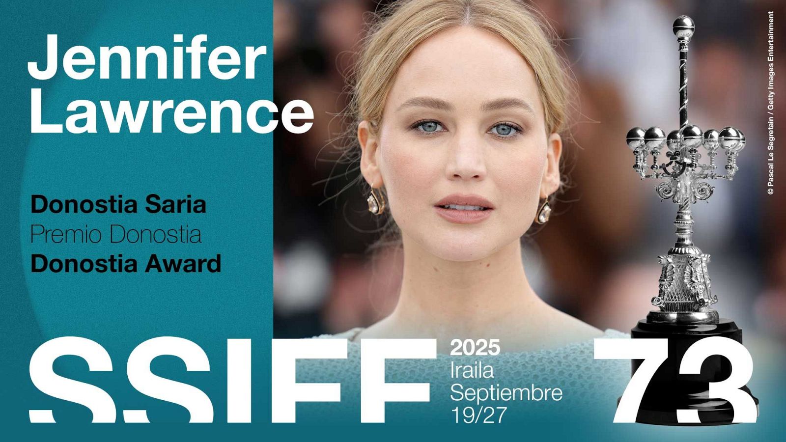 Jennifer Lawrence, Premio Donostia 2025: dónde y cuándo ver la entrega