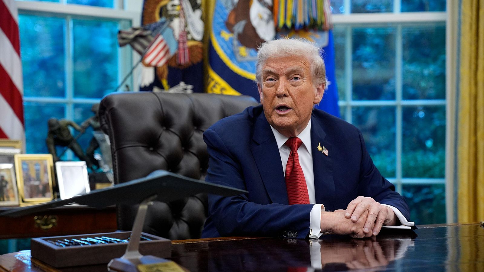 El presidente estadounidense, Donald Trump, en el Despacho Oval