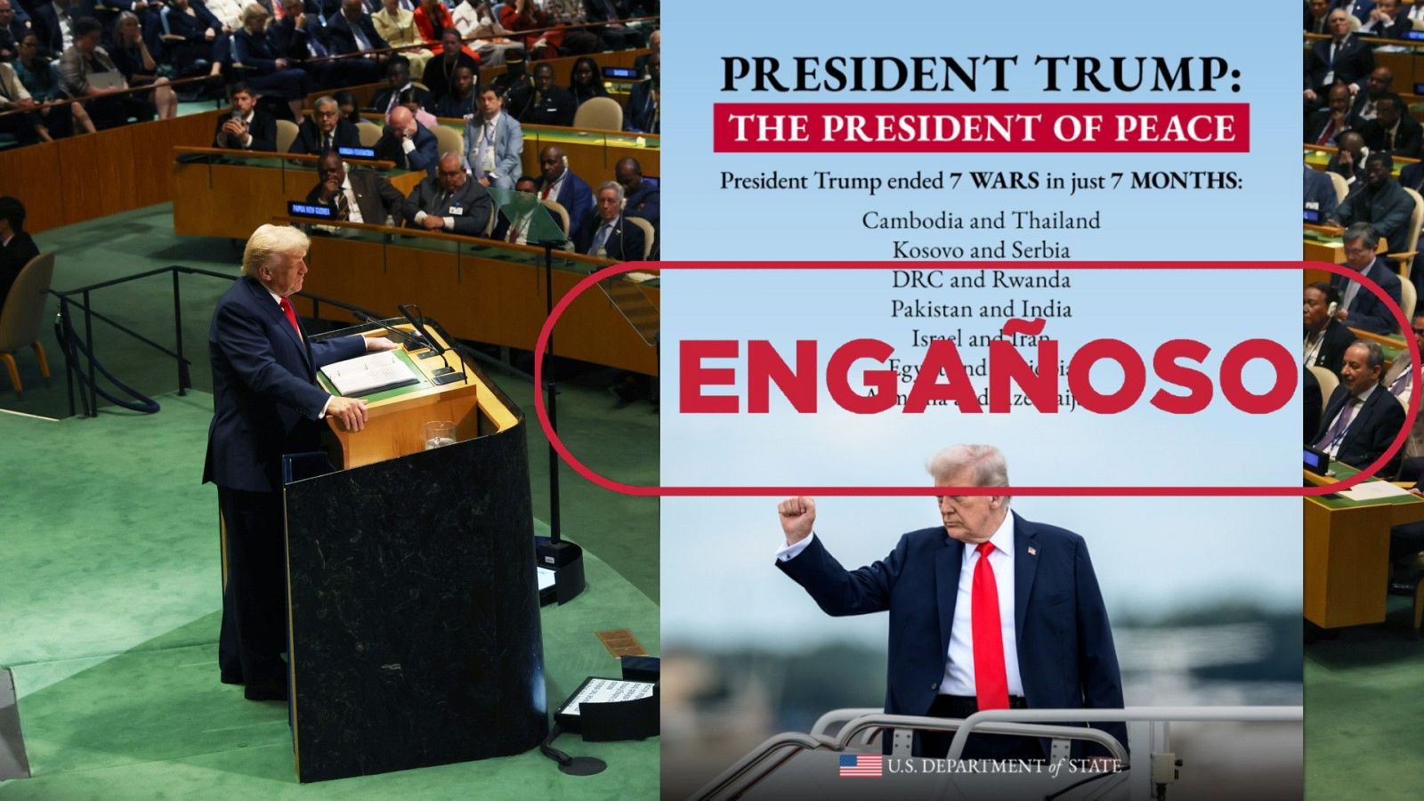 Donald Trump no ha terminado estas siete guerras, es un mensaje engañoso