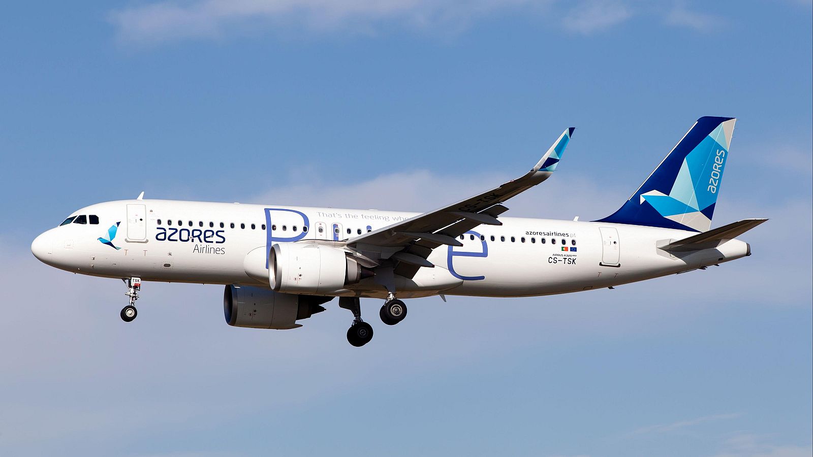 Avión de Azores Airlines