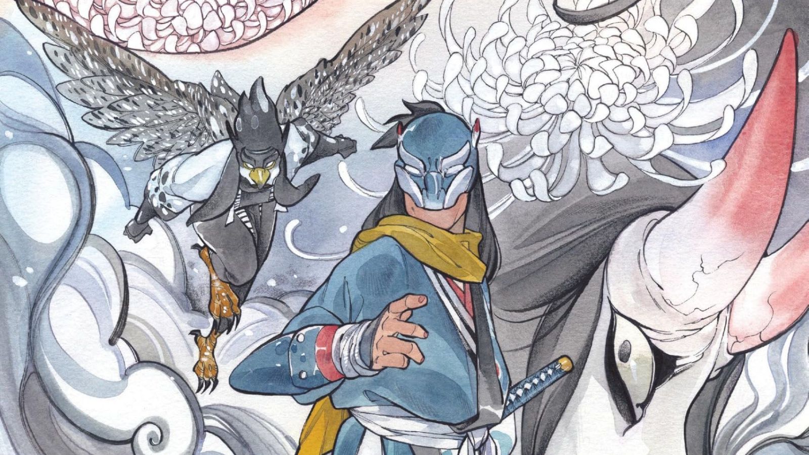 Detalle de una portada de Peach Momoko para 'Demon Wars'