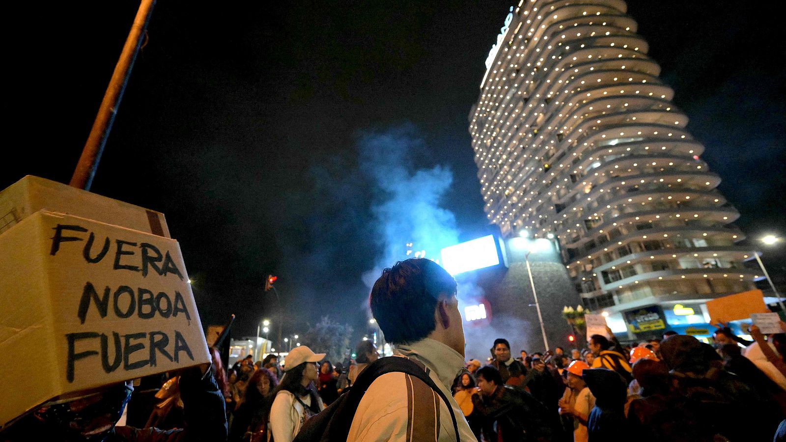 Marcha antigubernamental en apoyo al paro nacional convocado por la CONAIE el 23 de septiembre de 2025