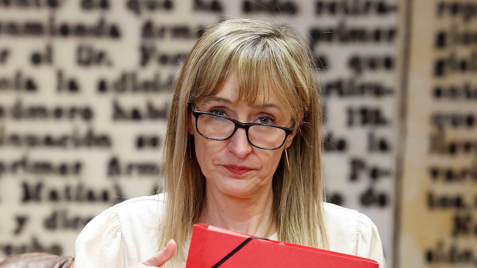 Virginia Barbancho, trabajadora de Tragsatec vinculada a la contratación laboral de la expareja de José Luis Ábalos, en una comparecencia en el Senado.