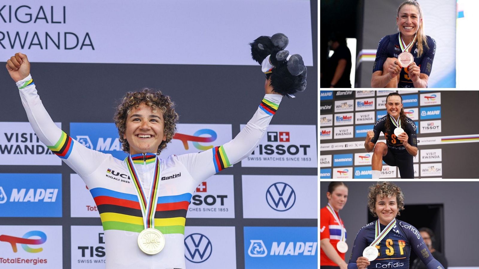 España suma cuatro medallas en el Mundial de ciclismo