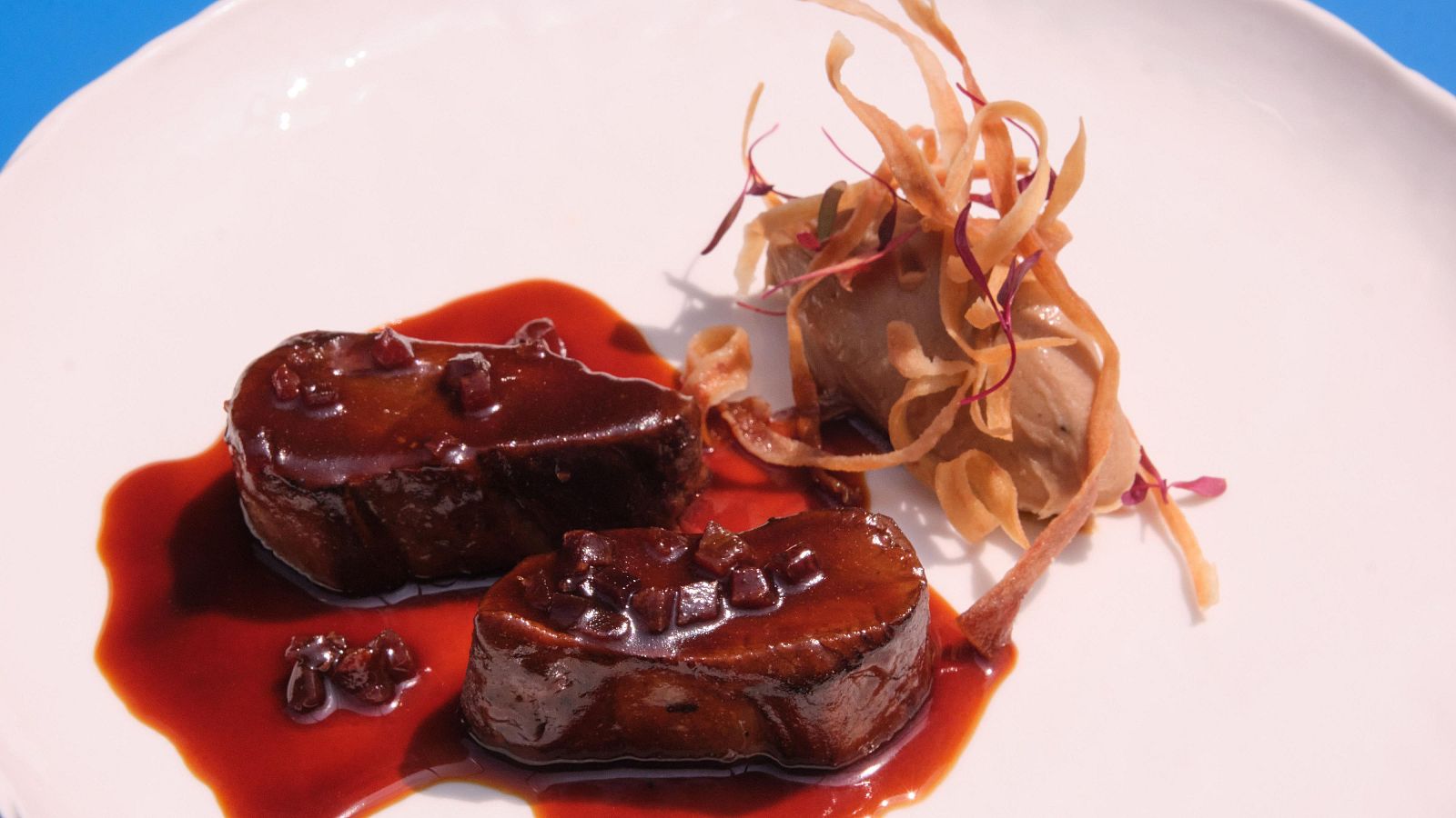 Receta de solomillo de ciervo, salsifí crujiente y castaña de MasterChef Celebrity 10