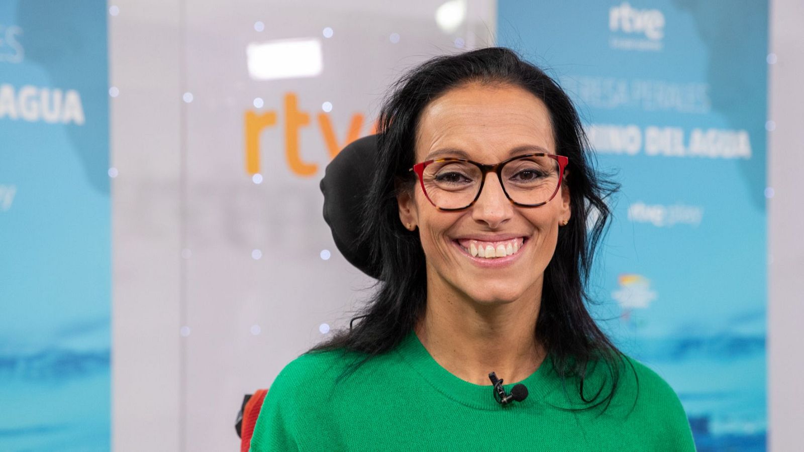 Teresa Perales en la presentación del documental 'El camino del agua'