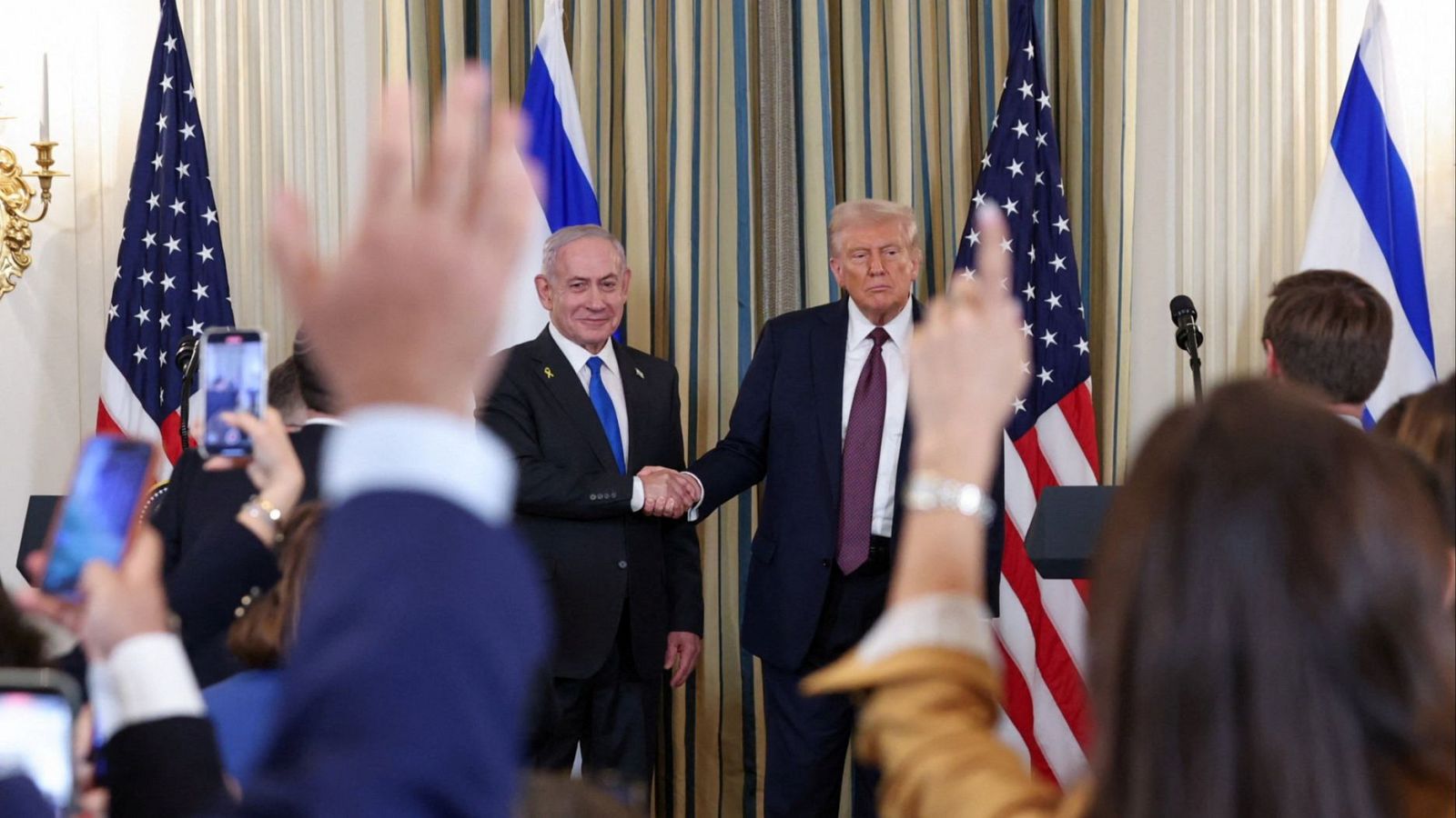 Trump y Netanyahu en la Casa Blanca