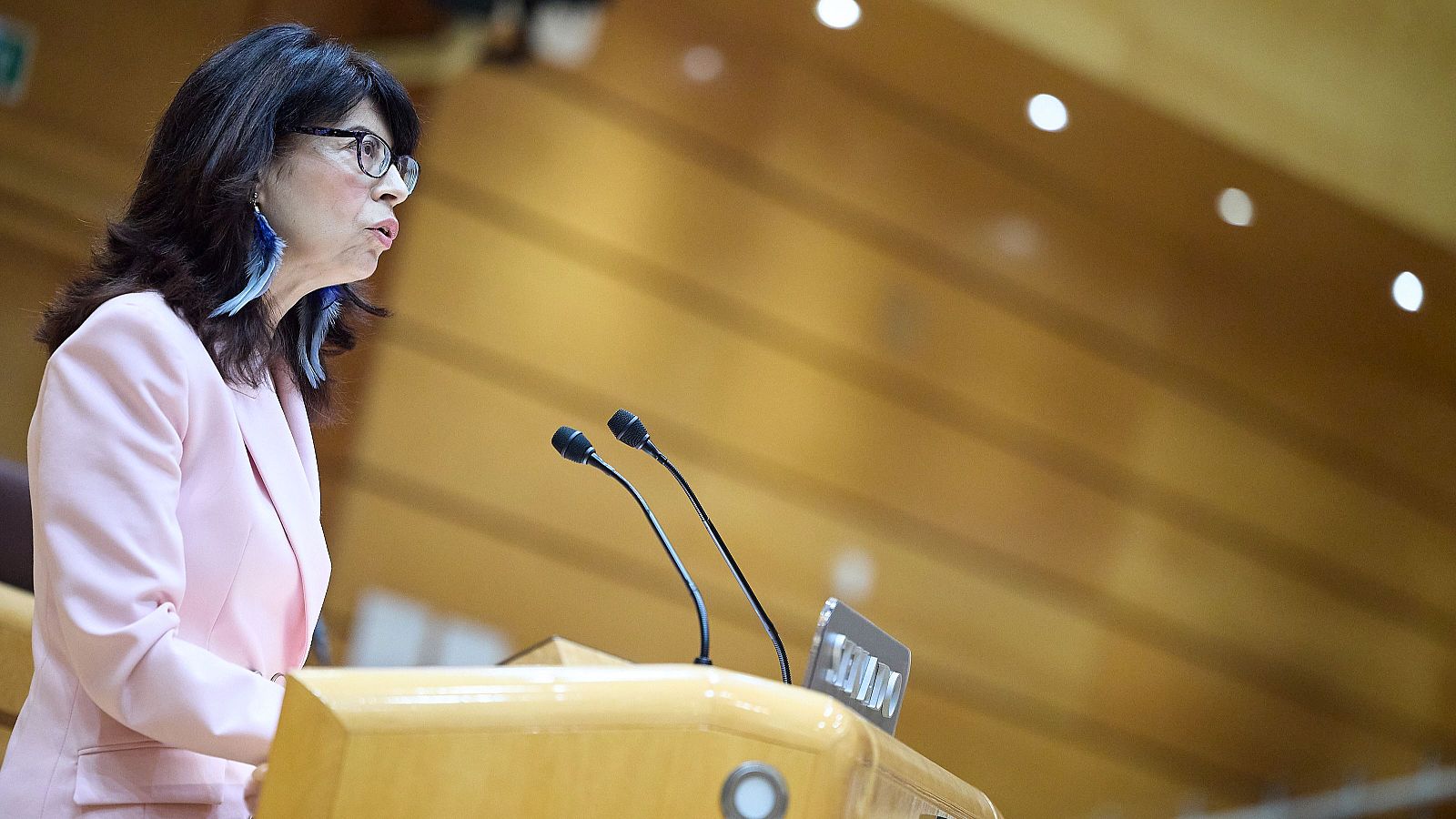 La ministra de Igualdad, Ana Redondo, comparece en el Senado a petición del PP