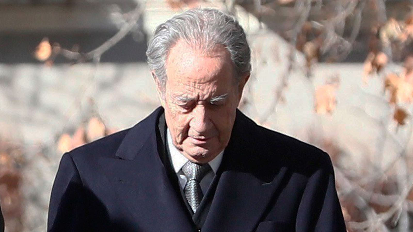 El expresidente de OHL Juan Miguel Villar Mir a su llegada a la Audiencia Nacional