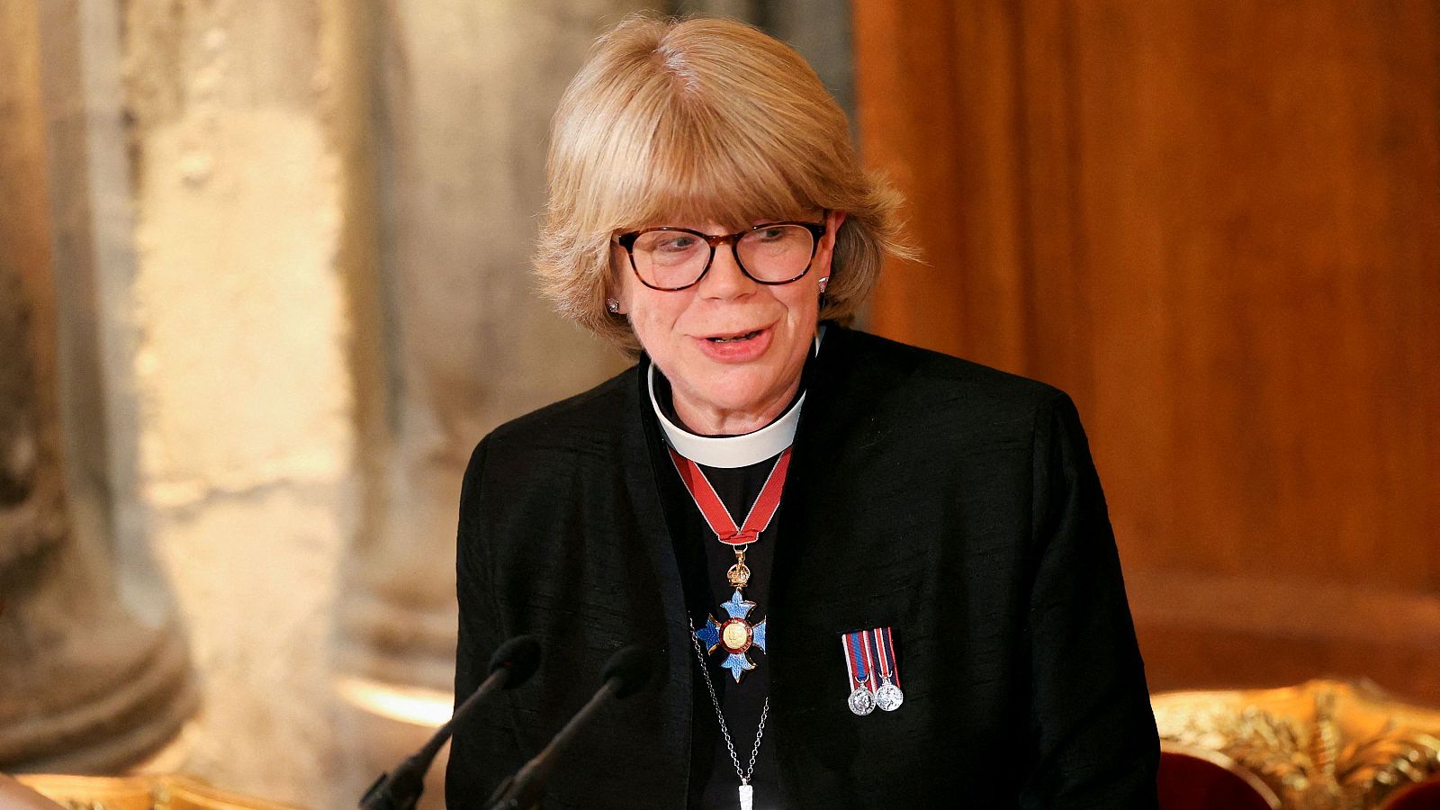 Sarah Mullally, primera mujer arzobispo de Canterbury y líder de la Iglesia anglicana, en una imagen de archivo