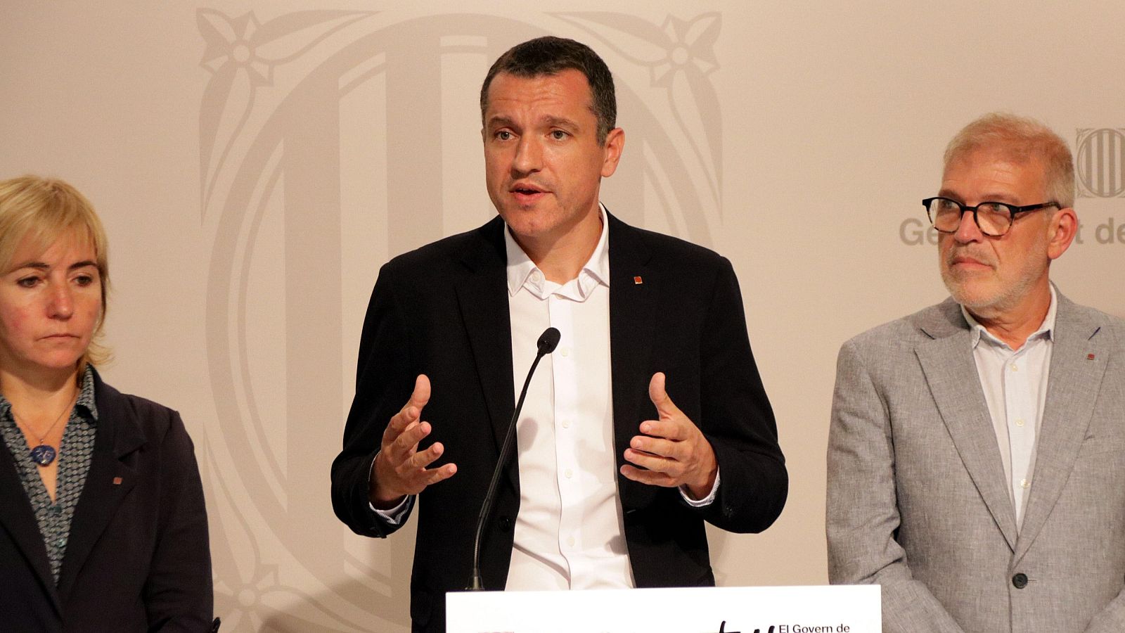 El conseller d'Agricultura, Òscar Ordeig, compareix per explicar la detecció del primer cas de dermatosi nodular contagiosa en vaques