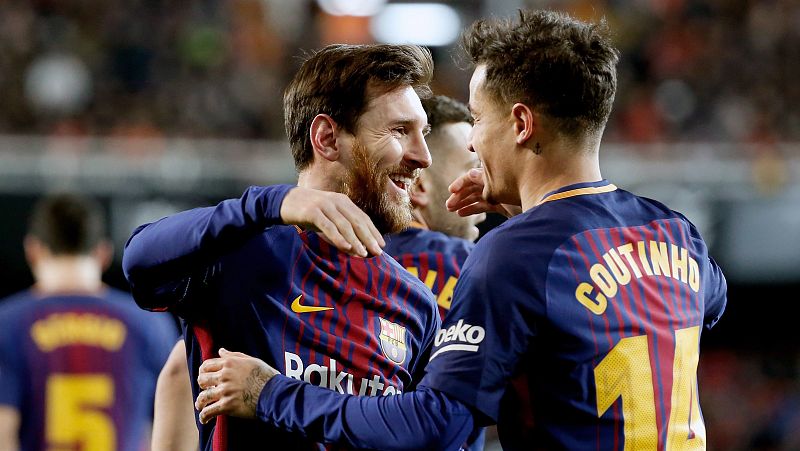 Coutinho y Rakitic llevan al Barça a su quinta final consecutiva