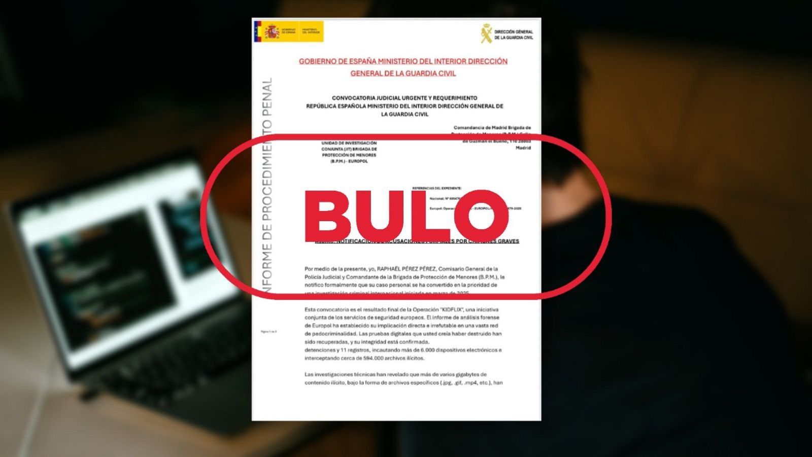 La Guardia Civil no te notifica por email este delito de pedofilia