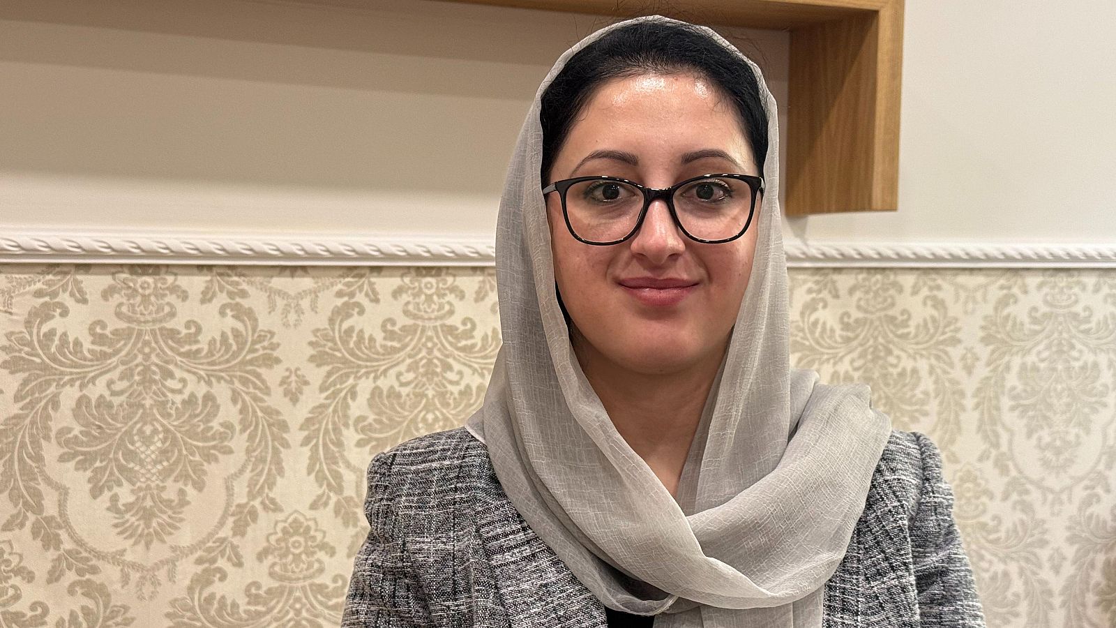 Parwana Ibrahimkhali, activista afgana en Madrid