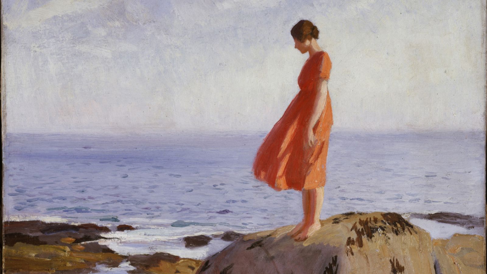 ''A Dark Pool' 1908 - 1918. Dame Laura Knight, R.A., R.W.S. (1877-1970). Laing Art Gallery, Newcastle.allery, Newcastle.