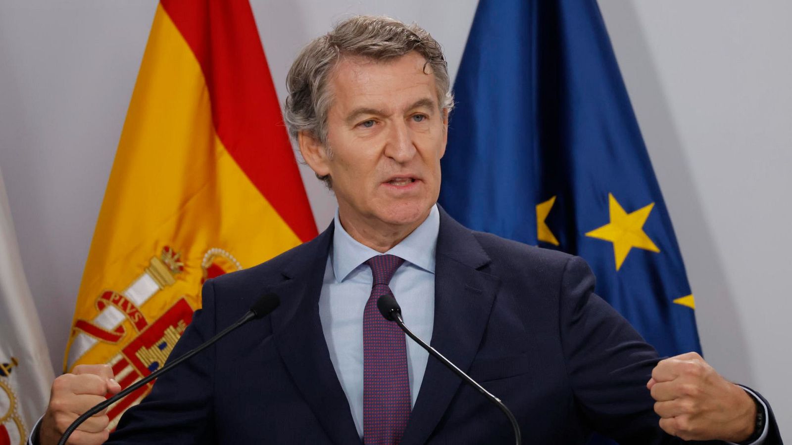 El líder del PP, Alberto Núñez Feijóo.