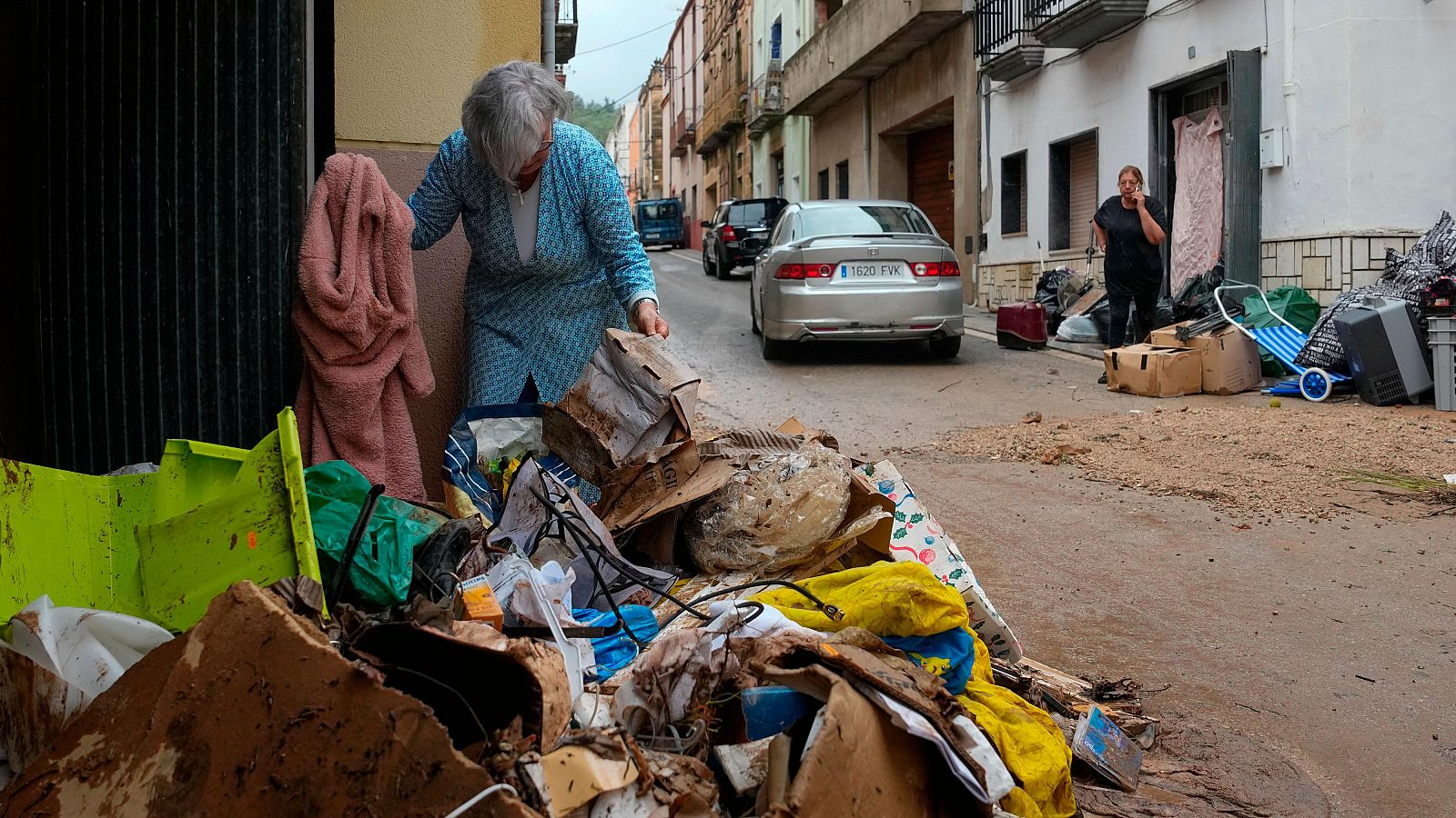 Daños materiales provocados por las lluvias torrenciales en Godall (Tarragona)