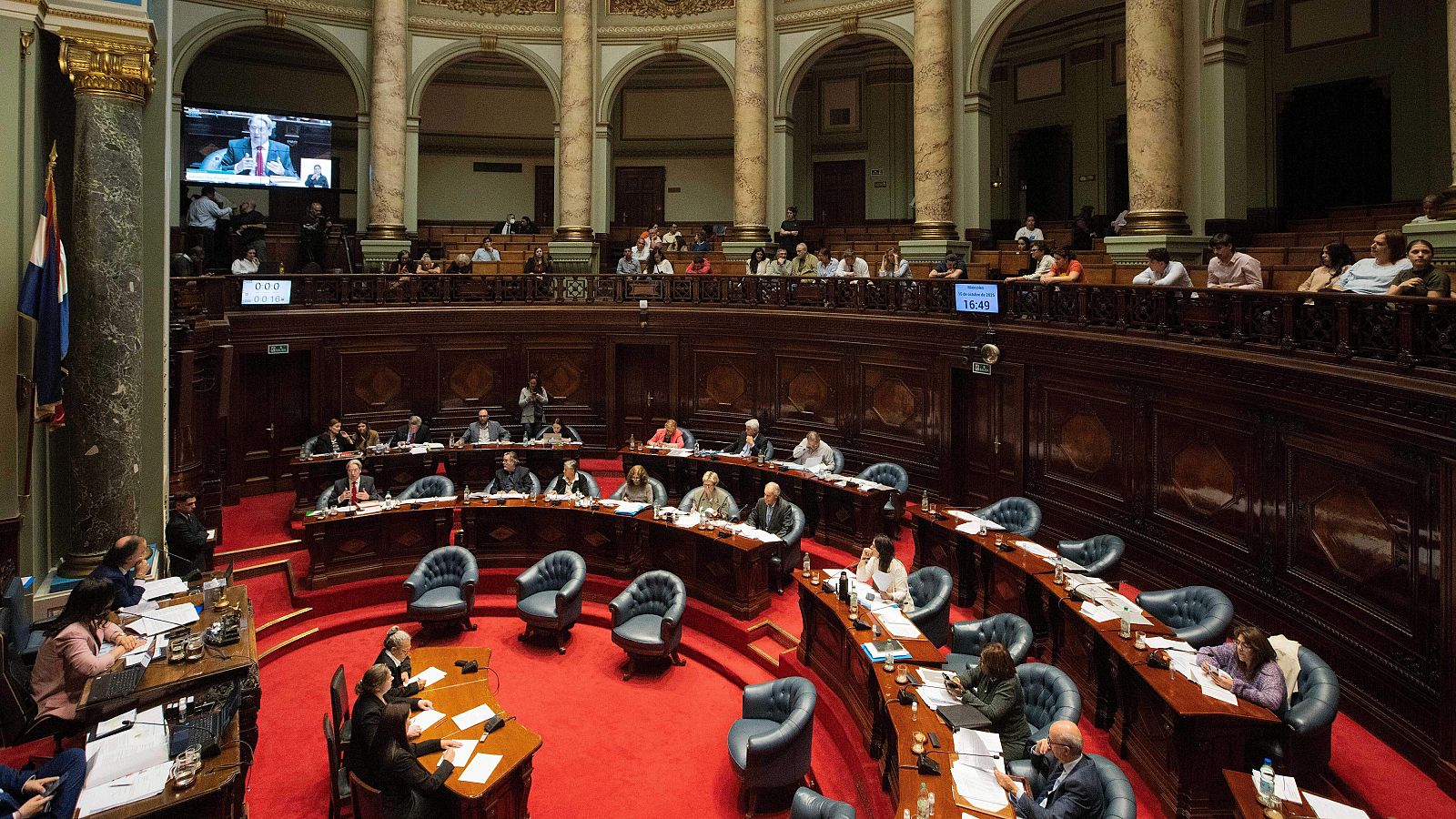 Cámara de Diputados, en Montevideo, Uruguay