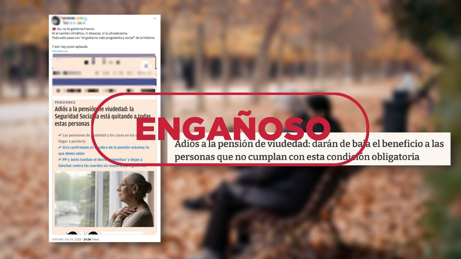 La extinción de la pensión de viudedad se contempla desde hace años