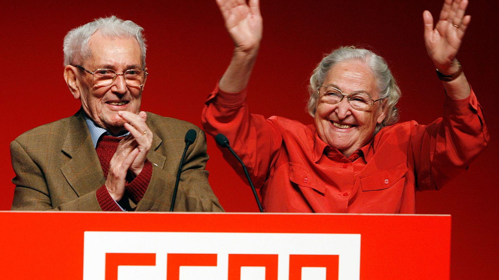 Josefina Samper junto a su esposo, Marcelino Camacho