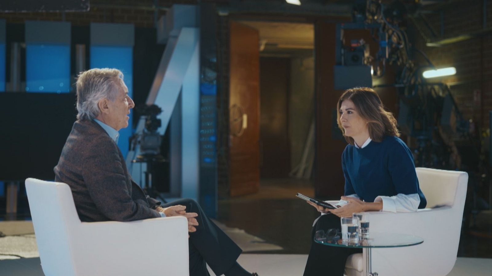 Lara Siscar con Iñaki Gabilondo en 'En Primicia'