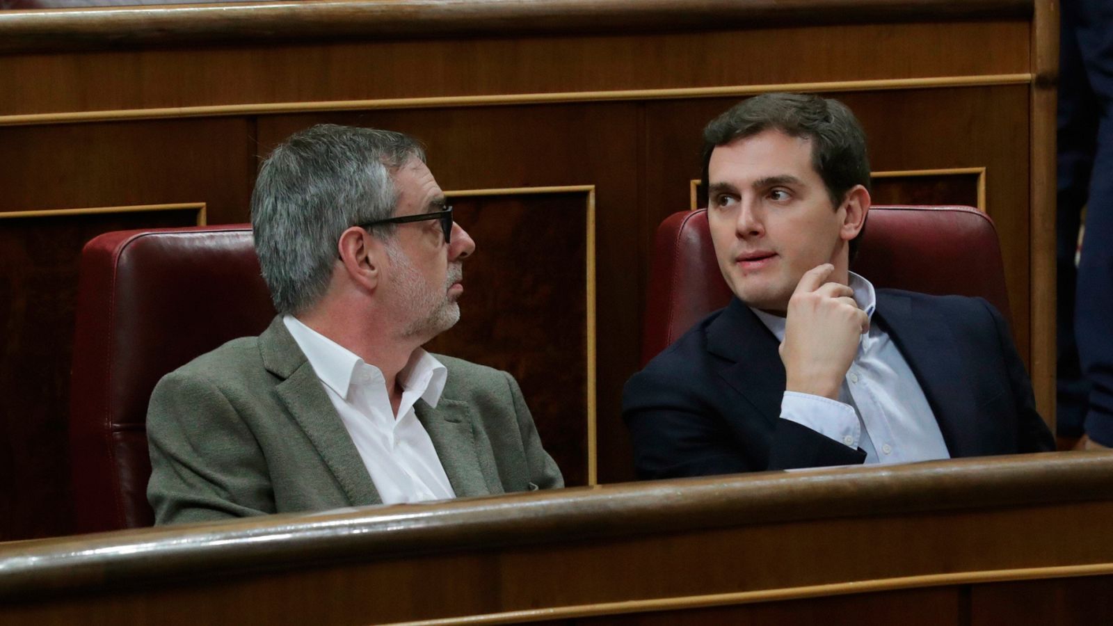 El líder de Ciudadanos Albert Rivera y el diputado de la misma formación José Manuel Villegas
