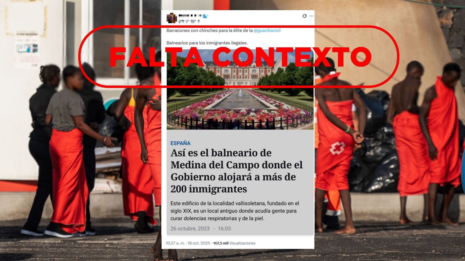 El Gobierno no alojará a inmigrantes en el hotel balneario de Medina del Campo, esta noticia es de 2023