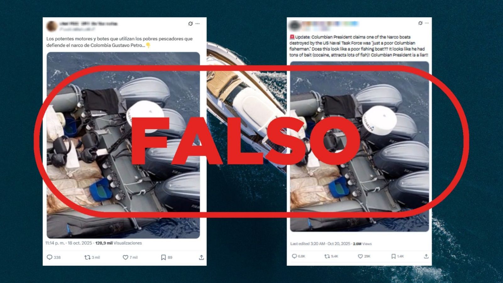 No es una embarcación colombiana atacada por EE.UU. en el Caribe