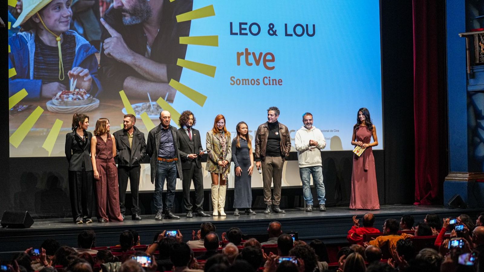 Gala de presentación de 'Leo&Lou', ayer en la Seminci
