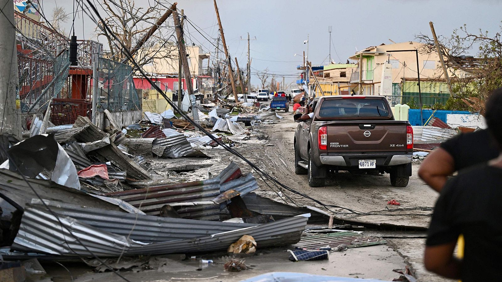 Daños del huracán Melissa a su paso por Black River, Jamaica