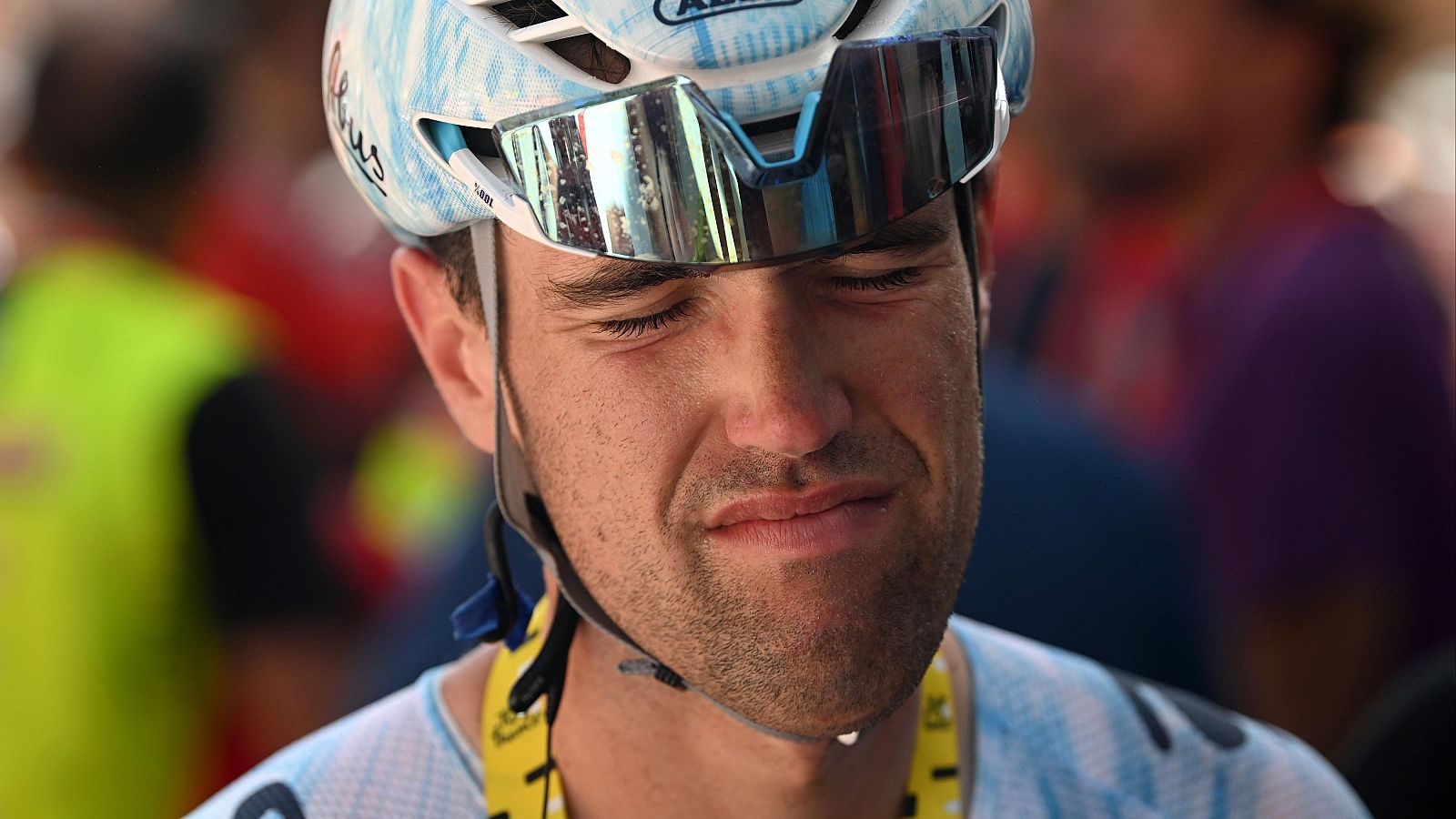 Oier Lazkano, durante la Vuelta a España del año pasado