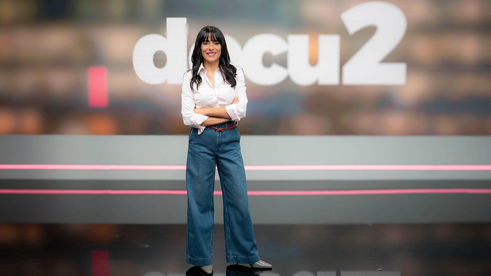 Alicia Gómez, presentadora de 'Docu 2'