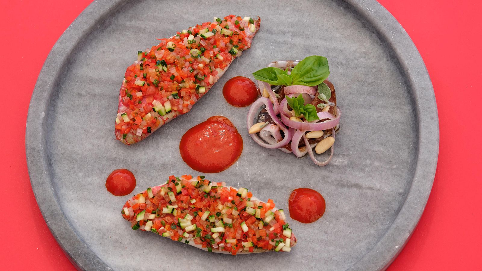 Receta de salmonete Gaudí de El Bulli en MasterChef Celebrity 10