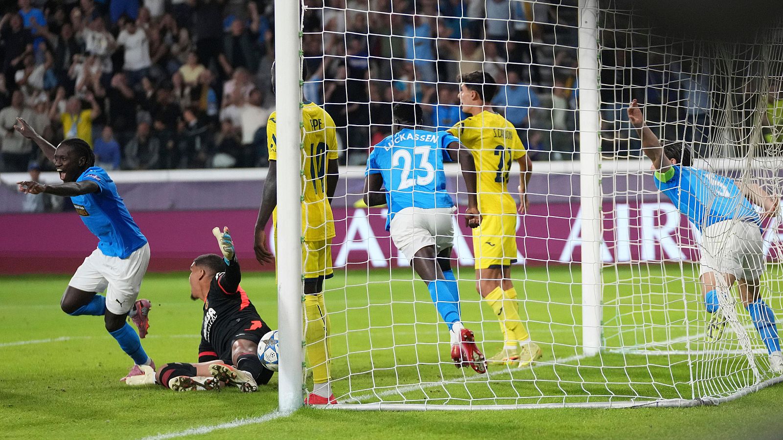 Pafos - Villarreal: gol Luckassen