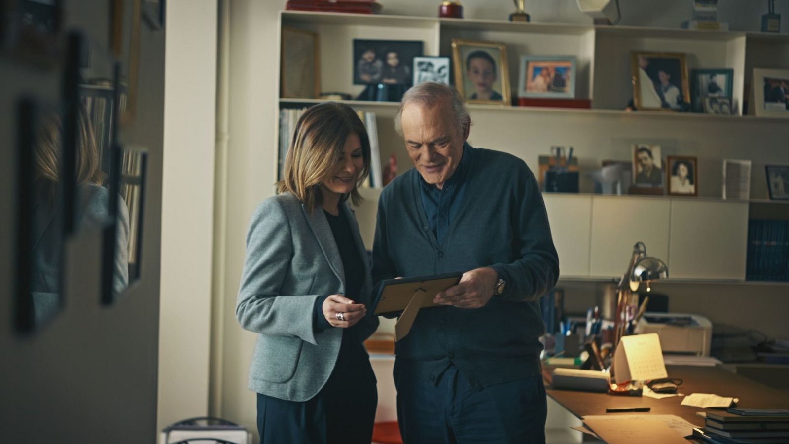 Pedro Piqueras, junto a Lara Siscar