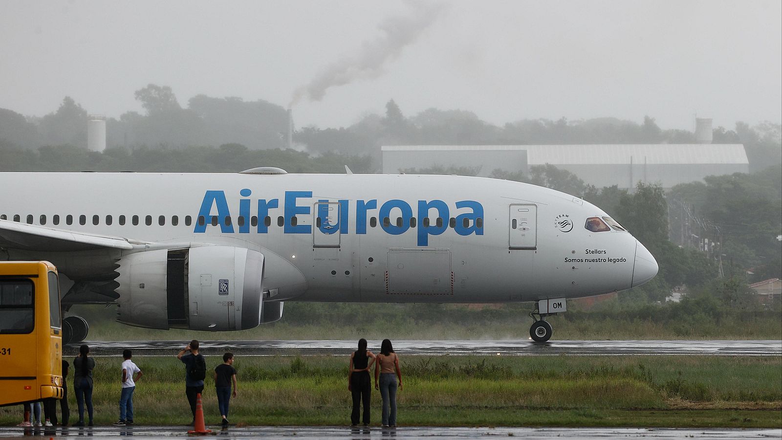 Fotografía de archivo de un avión de Air Europa.