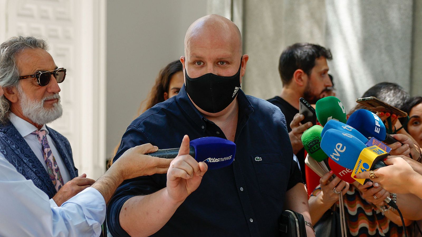 El empresario Álvaro Romillo atiende a la prensa tras testificar ante el Tribunal Supremo