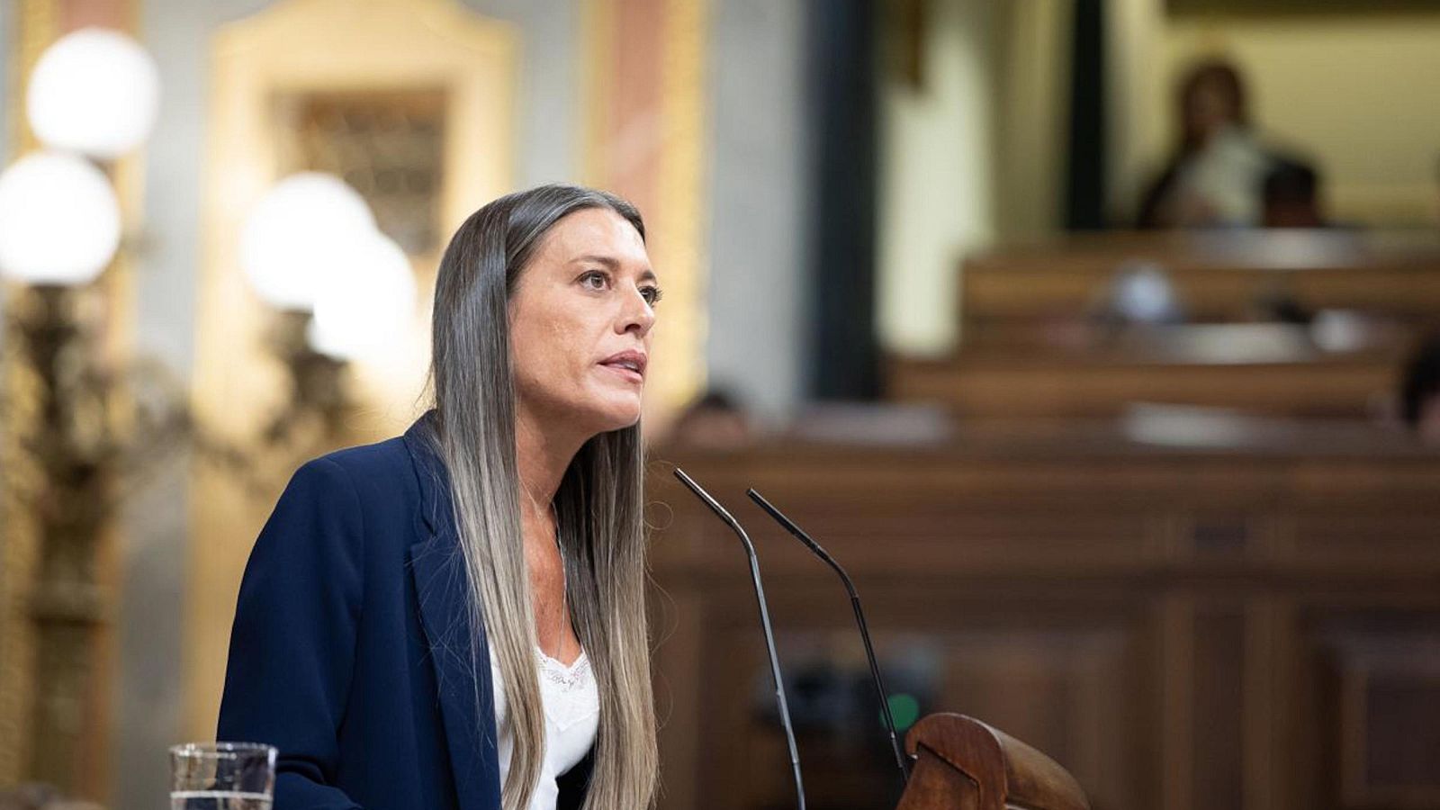 La portaveu de Junts al Congrés, Míriam Nogueras, a un debat al Congrés
