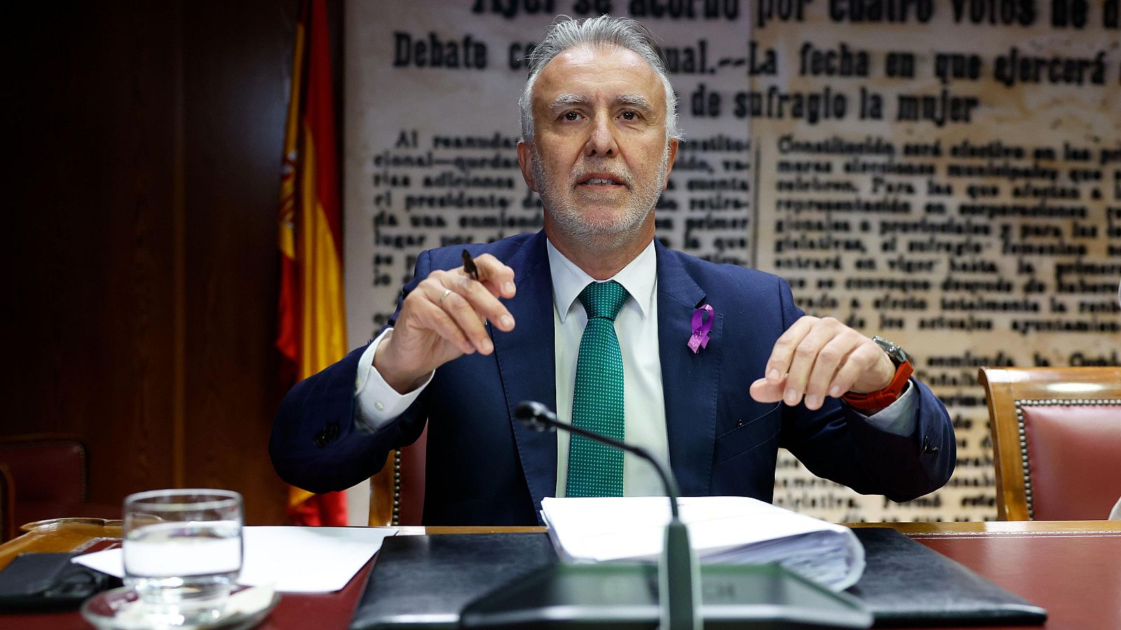 El ministro de Política Territorial, Ángel Víctor Torres, comparece en la comisión de investigación del caso Koldo